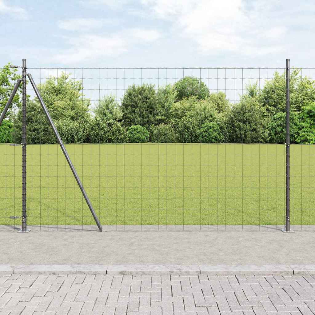 Welded Wire Fence with Concrete Base 10 x 1.4 m (W x H)