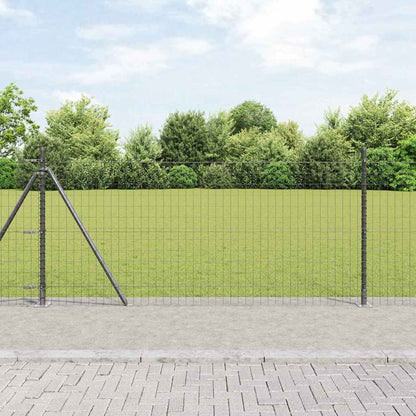 Welded Wire Fence with Concrete Base 25 x 0.8 m (W x H)