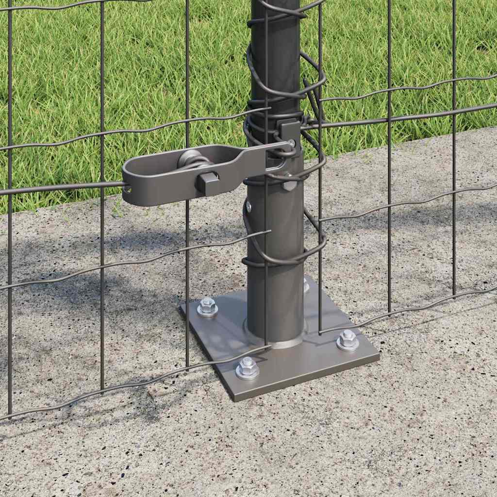 Welded Wire Fence with Concrete Base 25 x 1 m (W x H)
