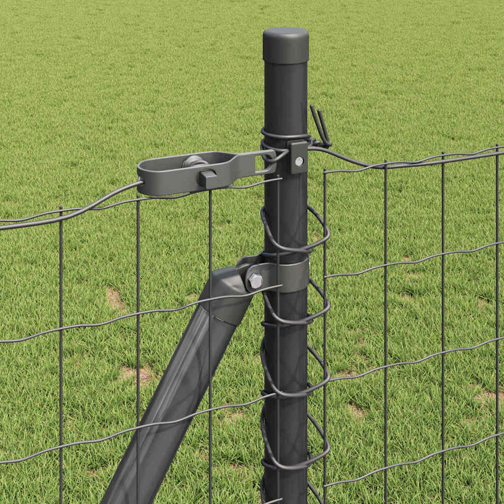 Welded Wire Fence with Concrete Base 25 x 1 m (W x H)