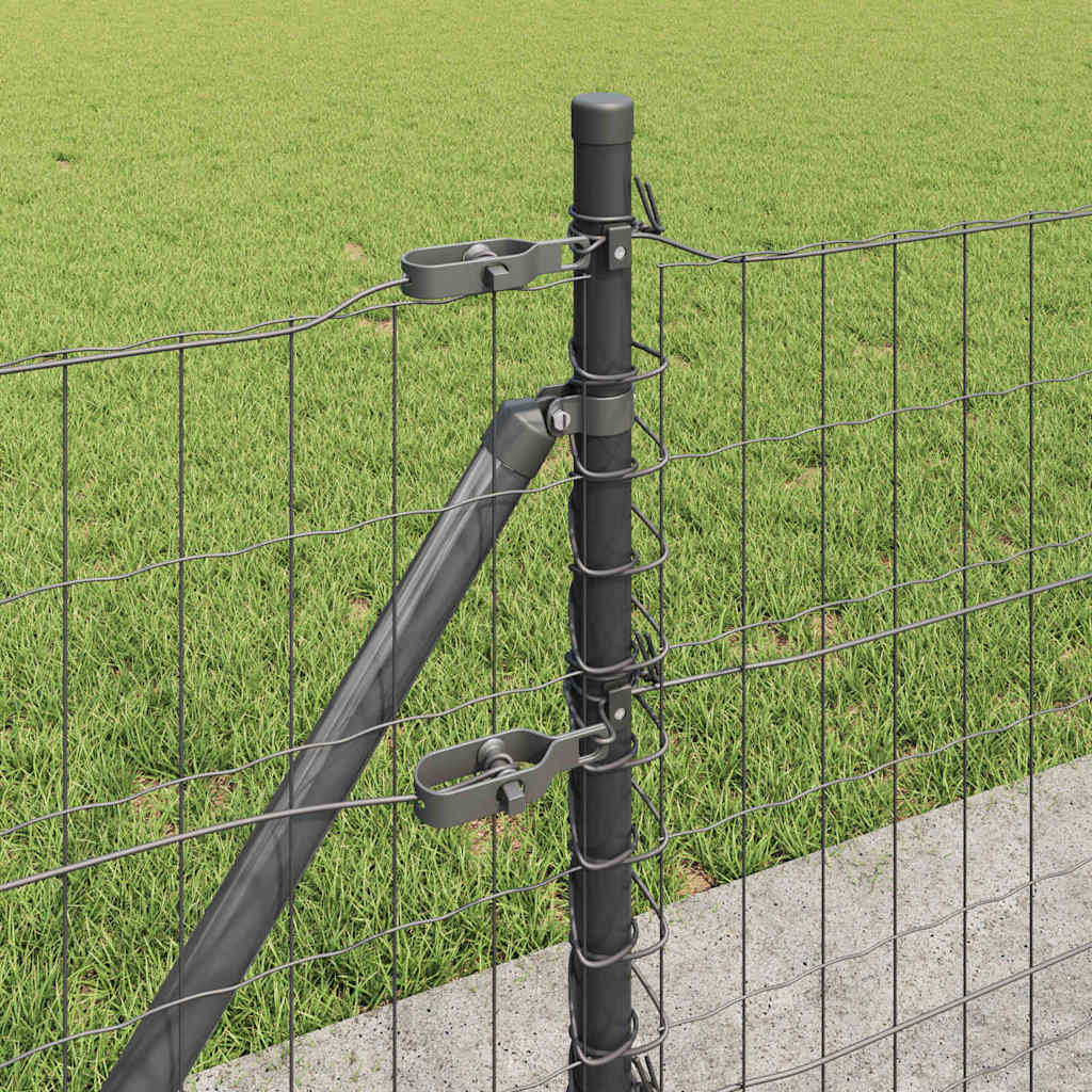 Welded Wire Fence with Concrete Base 25 x 0.6 m (W x H)