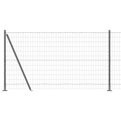 Welded Wire Fence with Concrete Base 25 x 1.2 m (W x H)