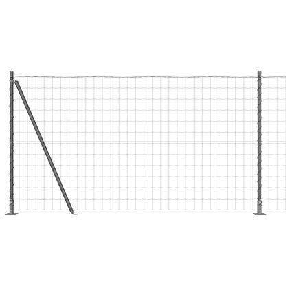 Welded Wire Fence with Concrete Base 25 x 1.2 m (W x H)