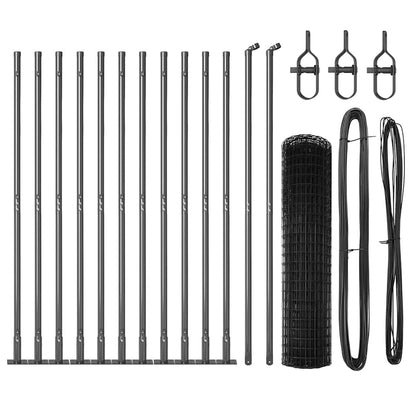 Welded Wire Fence with Concrete Base 25 x 1.2 m (W x H)