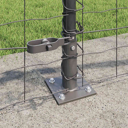 Welded Wire Fence with Concrete Base 25 x 0.6 m (W x H)