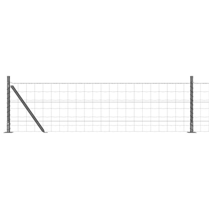 Welded Wire Fence with Concrete Base 25 x 0.6 m (W x H)