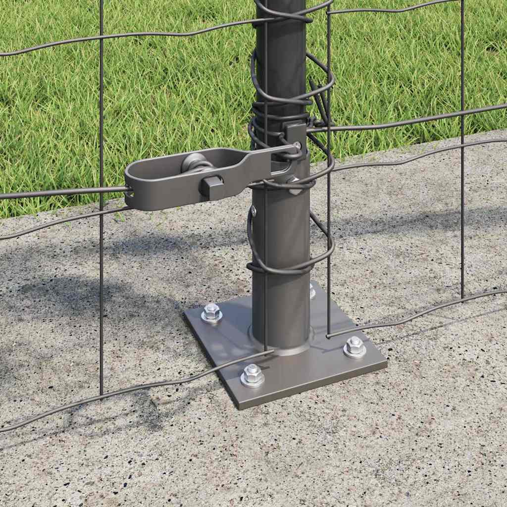 Welded Wire Fence with Concrete Base 25 x 0.8 m (W x H)