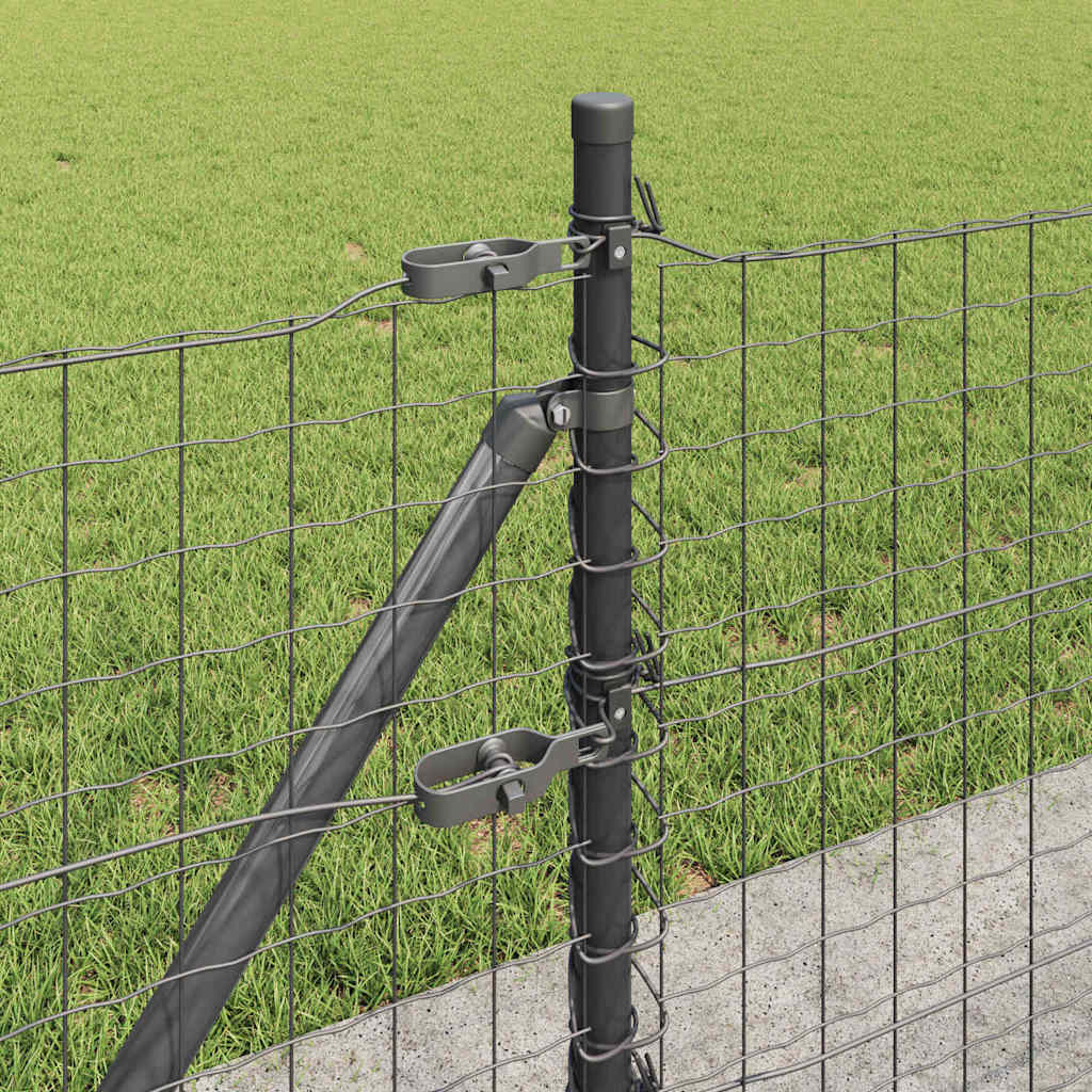 Welded Wire Fence with Concrete Base 50 x 0.6 m (W x H)