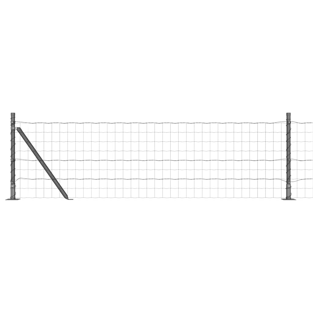 Welded Wire Fence with Concrete Base 10 x 0.4 m (W x H)