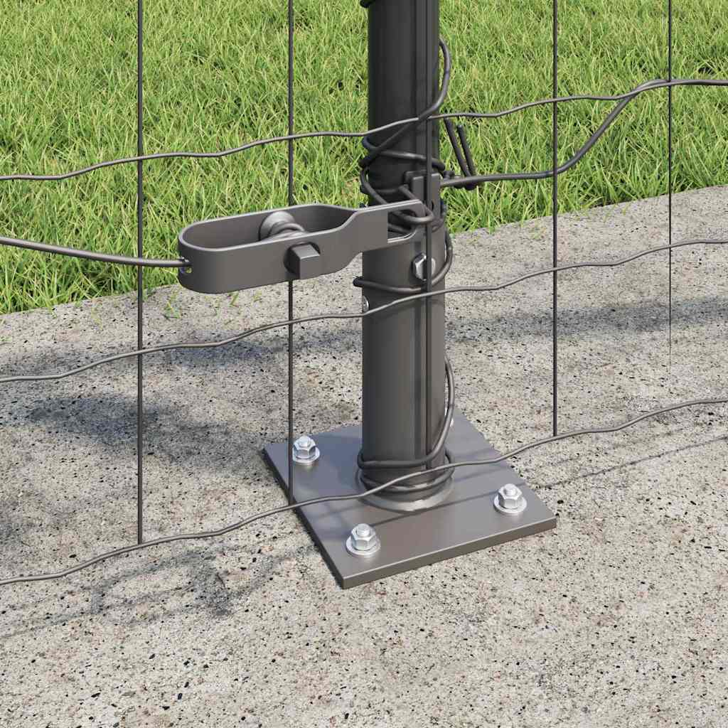 Welded Wire Fence with Concrete Base 10 x 0.8 m (W x H)