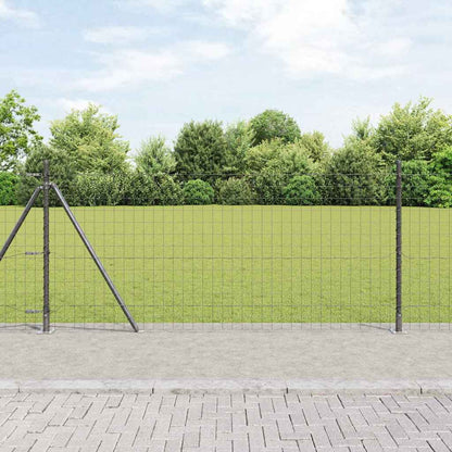 Welded Wire Fence with Concrete Base 25 x 0.8 m (W x H)