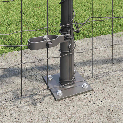 Welded Wire Fence with Concrete Base 50 x 0.6 m (W x H)