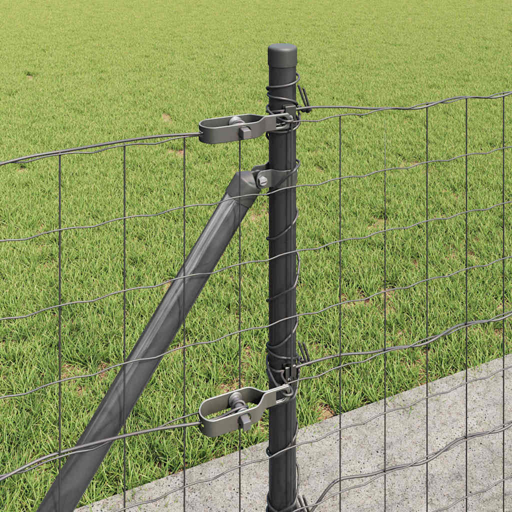 Welded Wire Fence with Concrete Base 50 x 0.6 m (W x H)
