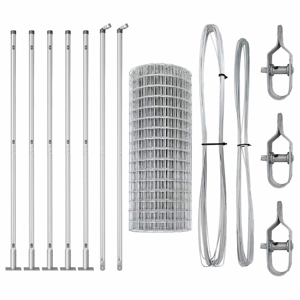 Welded Wire Fence with Concrete Base 10 x 1.4 m (W x H)