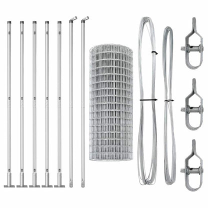 Welded Wire Fence with Concrete Base 10 x 1.4 m (W x H)
