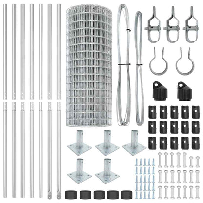 Welded Wire Fence with Concrete Base 10 x 1.4 m (W x H)