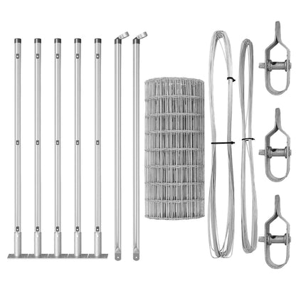 Welded Wire Fence with Concrete Base 10 x 0.6 m (W x H)