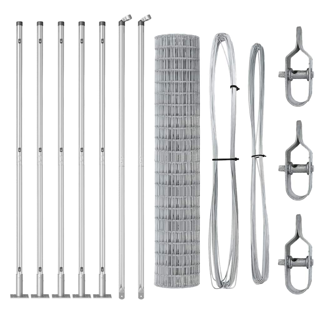 Welded Wire Fence with Concrete Base 10 x 1.4 m (W x H)