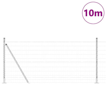 Welded Wire Fence with Concrete Base 10 x 0.8 m (W x H)