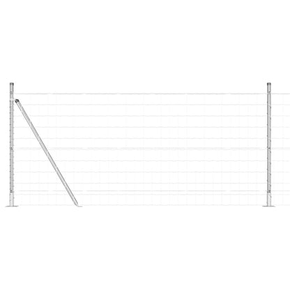 Welded Wire Fence with Concrete Base 10 x 0.8 m (W x H)