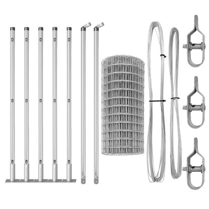 Welded Wire Fence with Concrete Base 10 x 0.6 m (W x H)