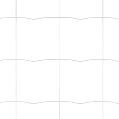 Fence with Post Silver 1.5 x 10 m Steel