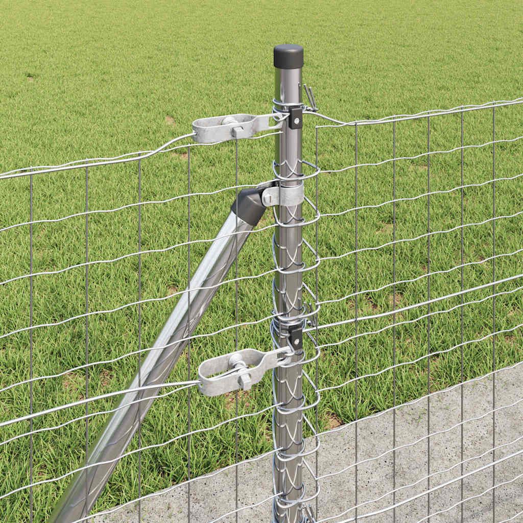 Welded Wire Fence with Concrete Base 25 x 0.6 m (W x H)