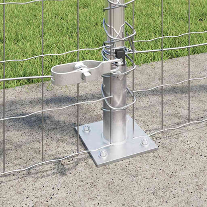 Welded Wire Fence with Concrete Base 25 x 1 m (W x H)