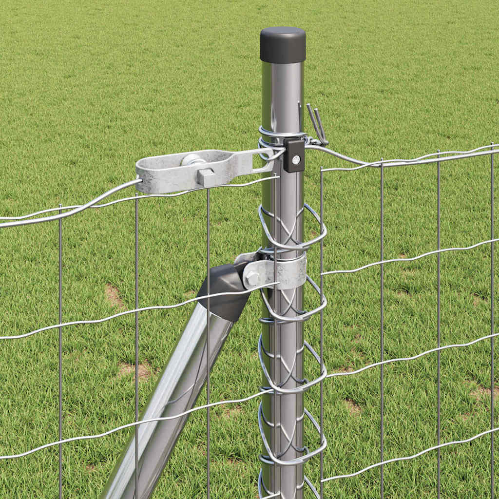 Welded Wire Fence with Concrete Base 25 x 1 m (W x H)