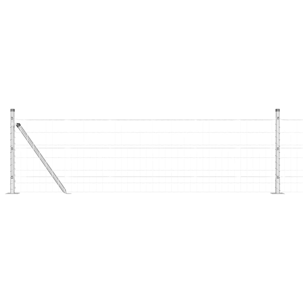 Welded Wire Fence with Concrete Base 25 x 0.4 m (W x H)