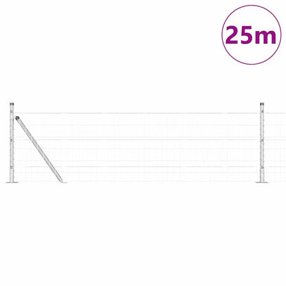 Welded Wire Fence with Concrete Base 25 x 0.4 m (W x H)