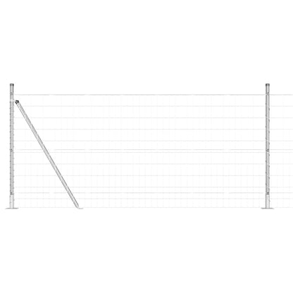 Welded Wire Fence with Concrete Base 25 x 1 m (W x H)
