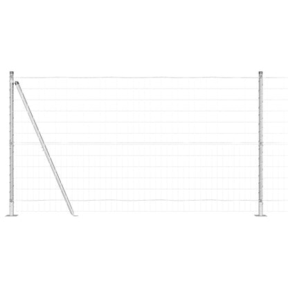 Welded Wire Fence with Concrete Base 25 x 1.2 m (W x H)