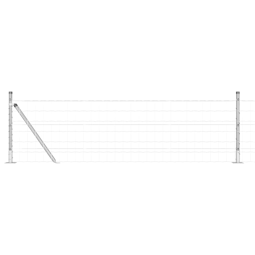 Welded Wire Fence with Concrete Base 25 x 0.6 m (W x H)