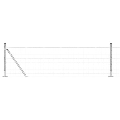 Welded Wire Fence with Concrete Base 50 x 0.4 m (W x H)