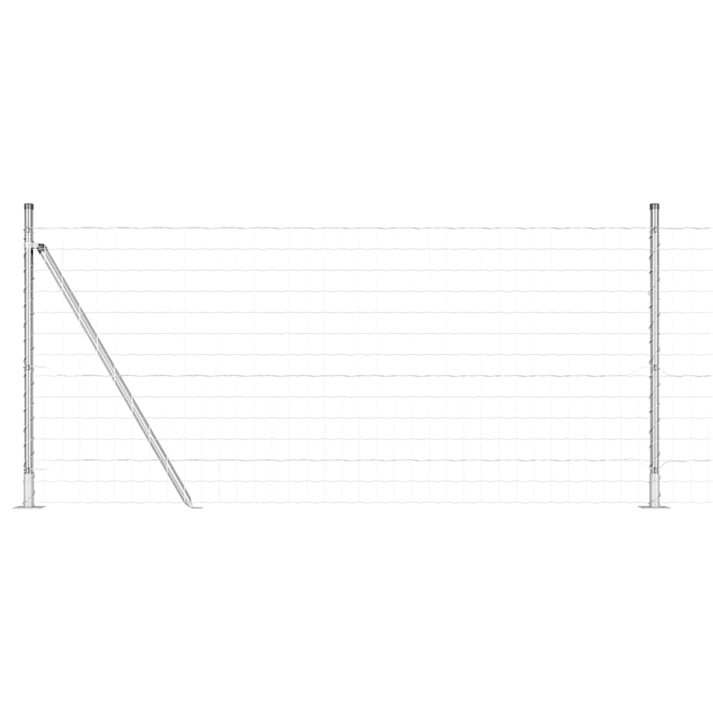 Welded Wire Fence with Concrete Base 10 x 0.8 m (W x H)