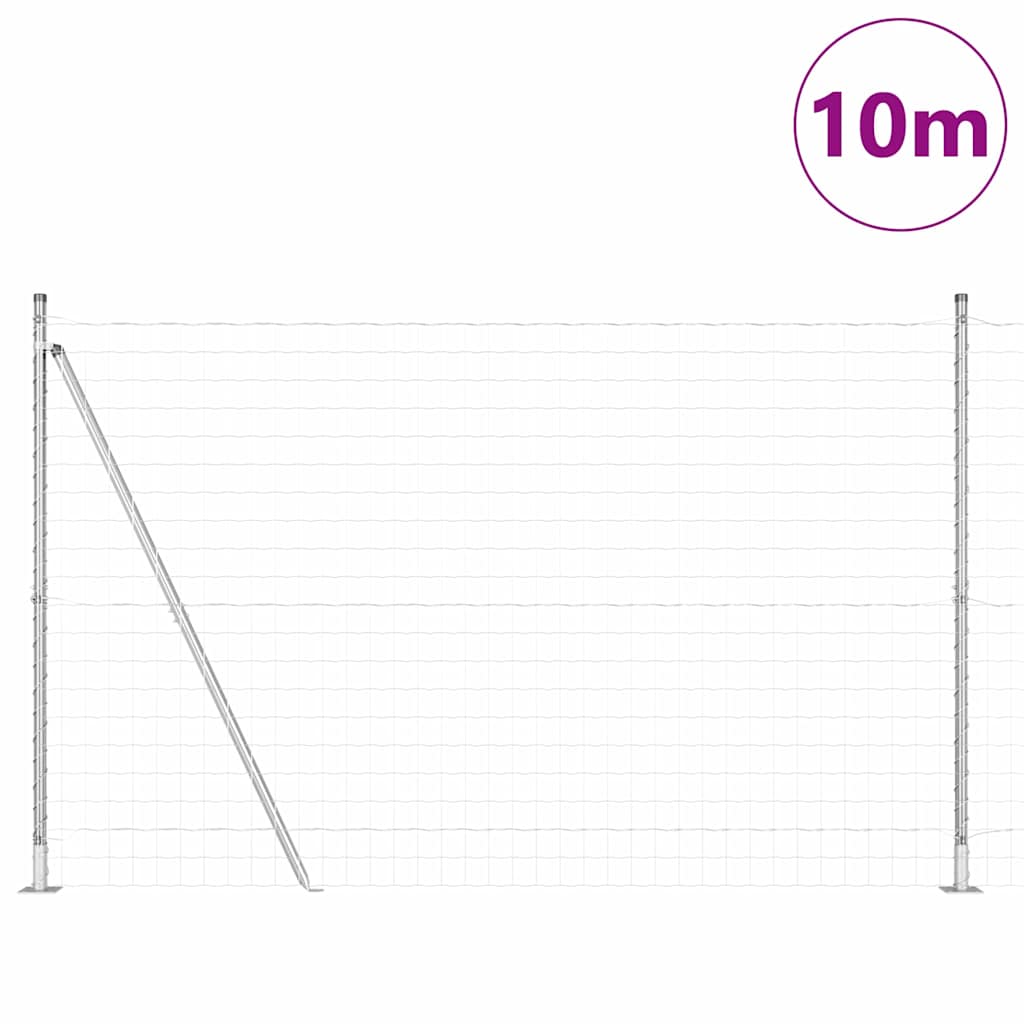 Welded Wire Fence with Concrete Base 10 x 1.6 m (W x H)