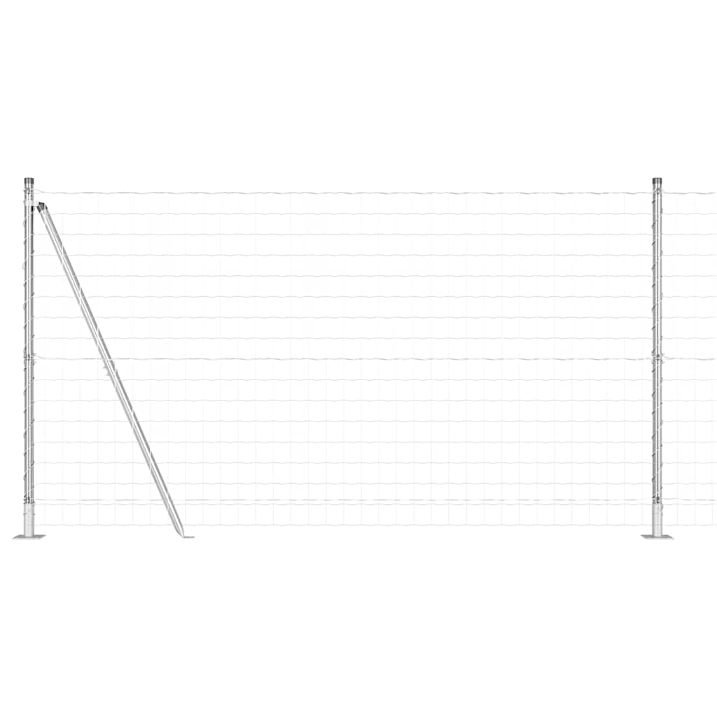 Welded Wire Fence with Concrete Base 25 x 1.2 m (W x H)