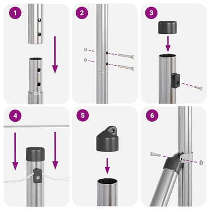 Fence Post Galvanized 25 x 1 m Steel