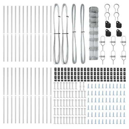 Fence Post Galvanized 50 x 1 m Steel
