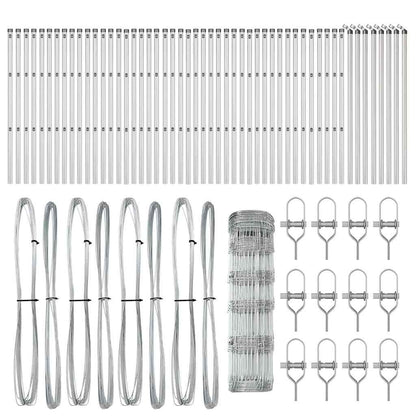 Ground Fix Welded Wire Fence 100 x 0.8 m (W x H)