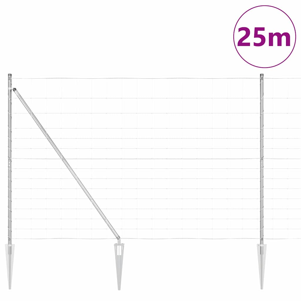 Welded Wire Fence with Spikes 25 x 1.6 m (W x H)