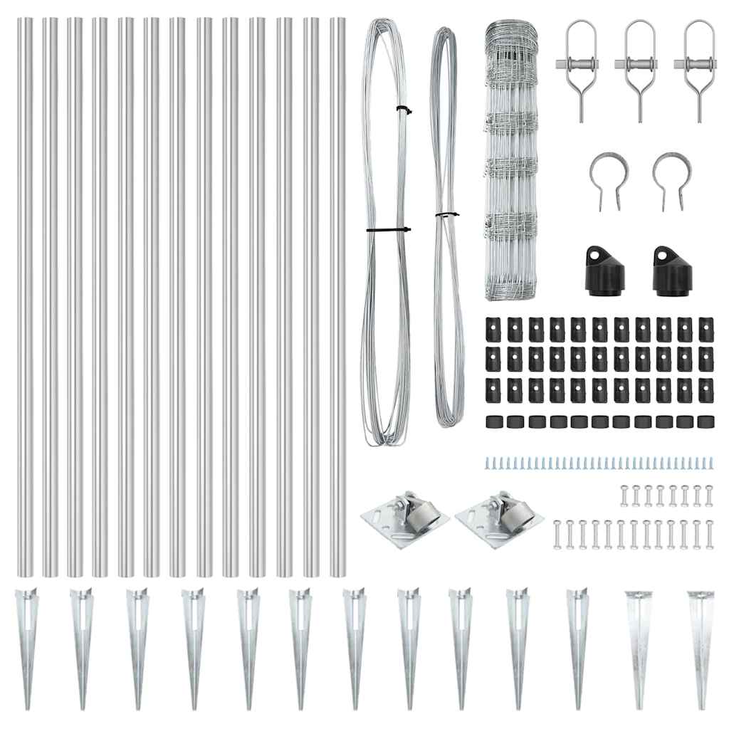 Fence Post Galvanized 50 x 0.8 m Steel