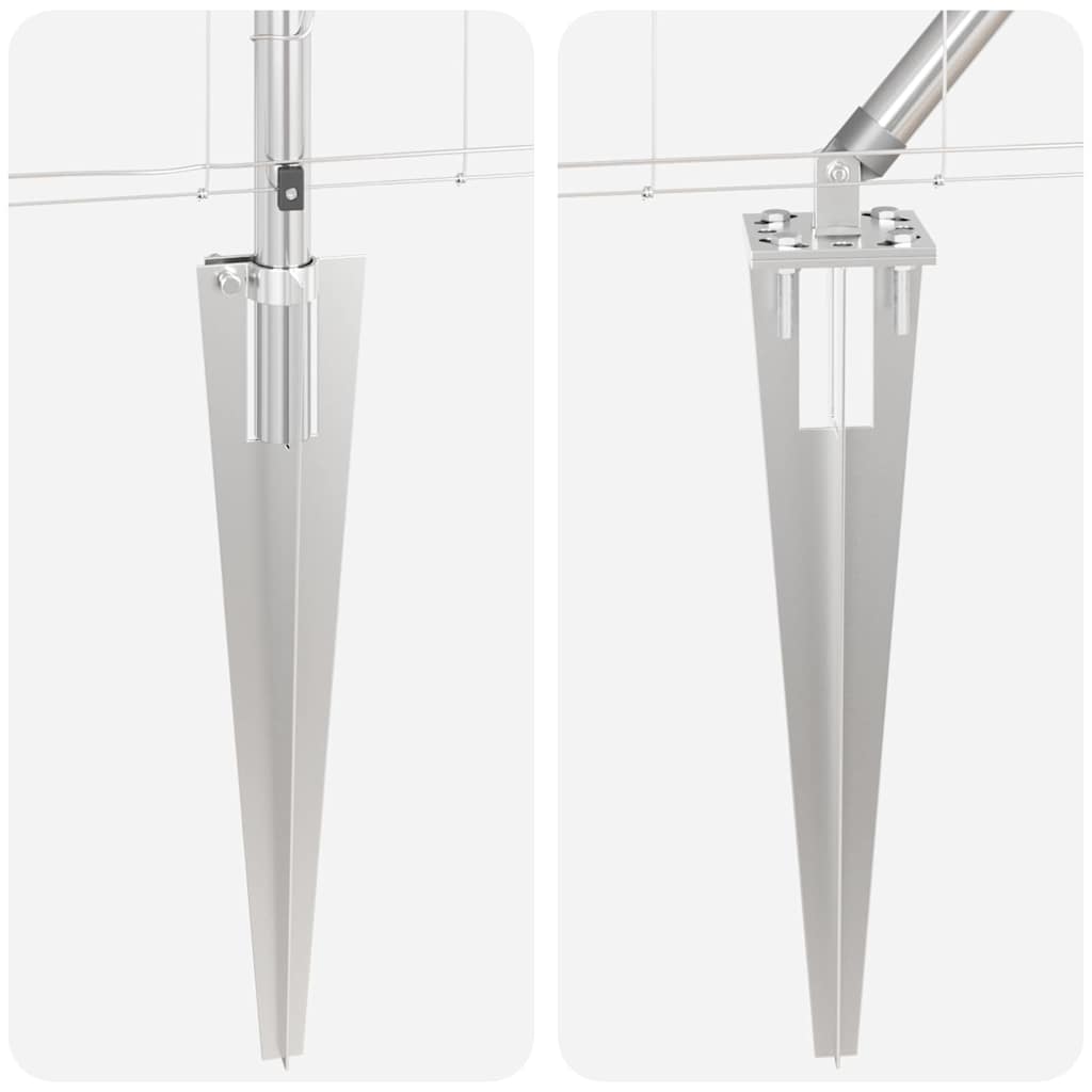 Fence Post Galvanized 50 x 0.8 m Steel