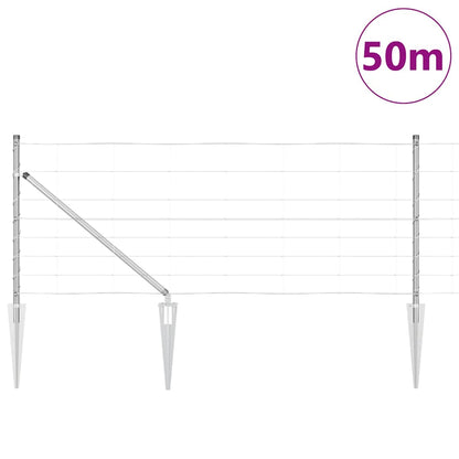 Fence Post Galvanized 50 x 0.8 m Steel