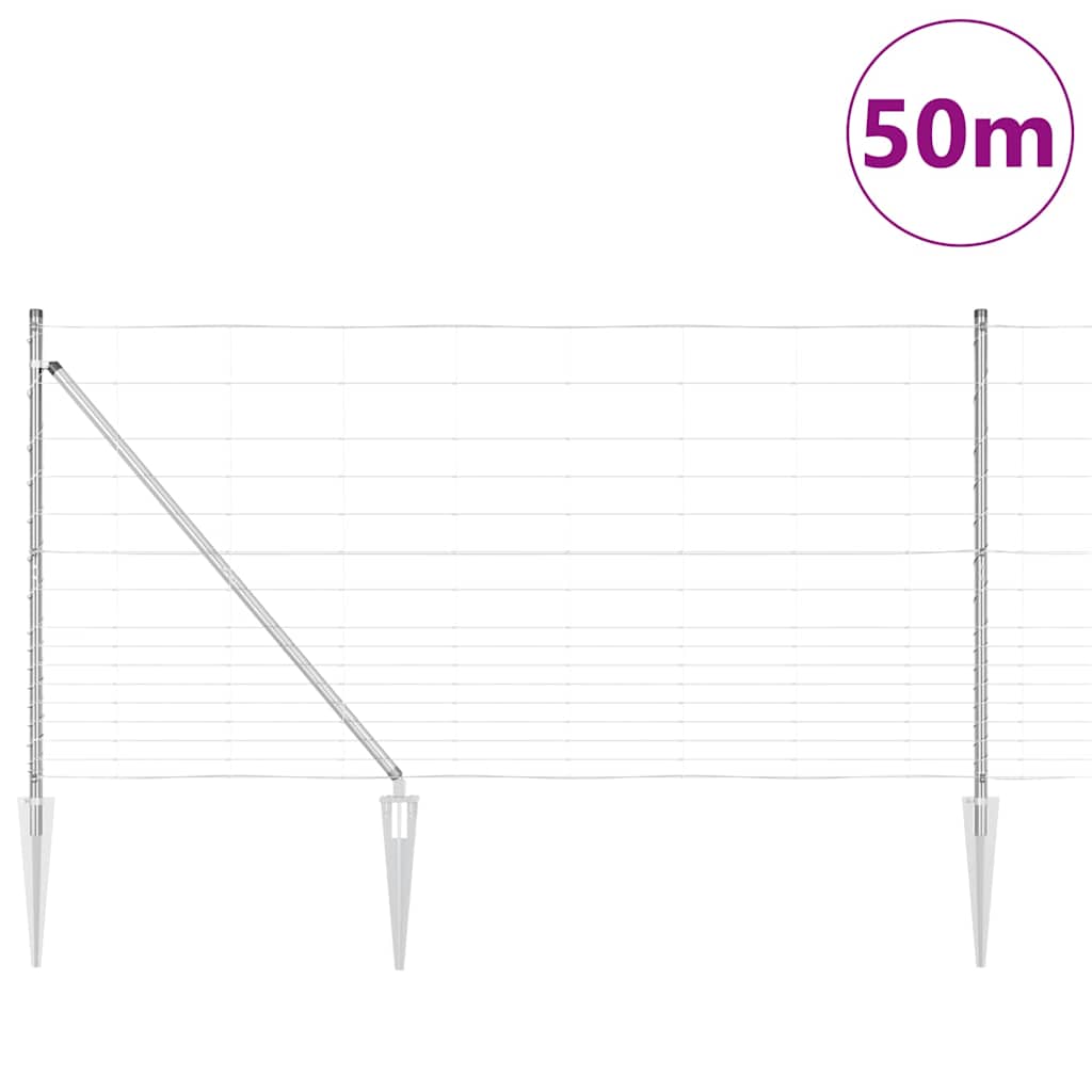 Welded Wire Fence with Spikes 50 x 1.2 m (W x H)