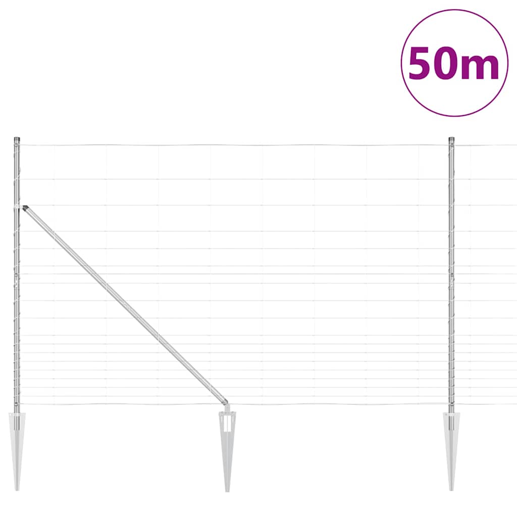 Fence Post Galvanized 50 x 1.5 m Steel