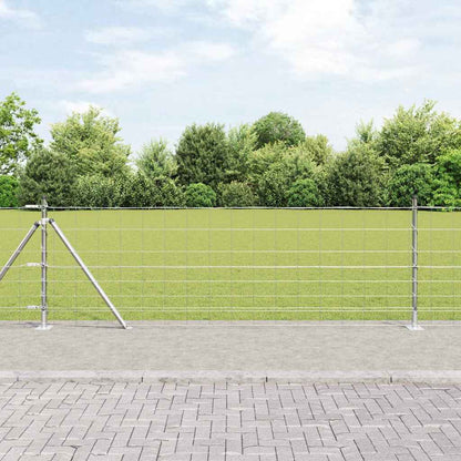 Welded Wire Fence with Concrete Base 25 x 0.8 m (W x H)