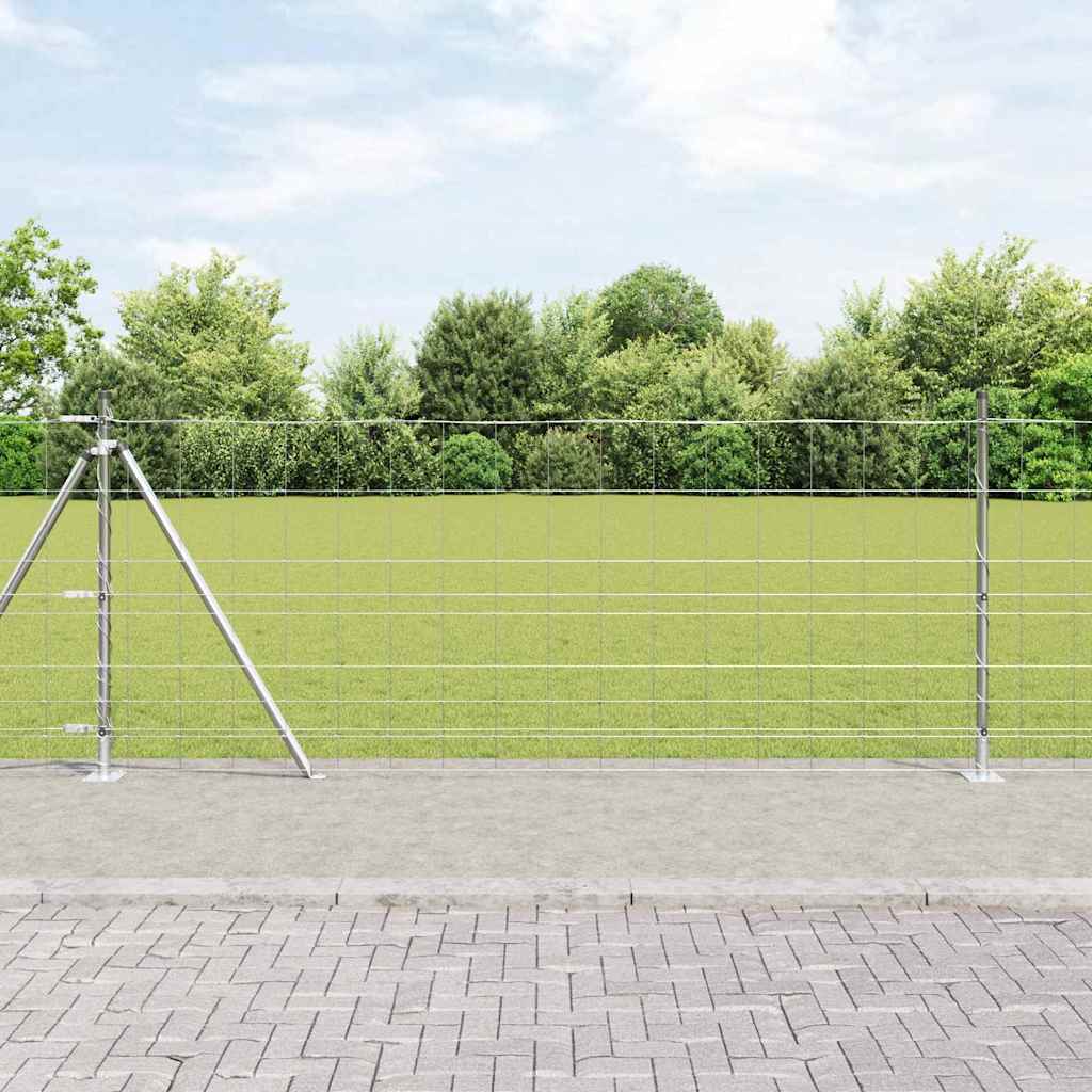 Welded Wire Fence with Concrete Base 25 x 1 m (W x H)