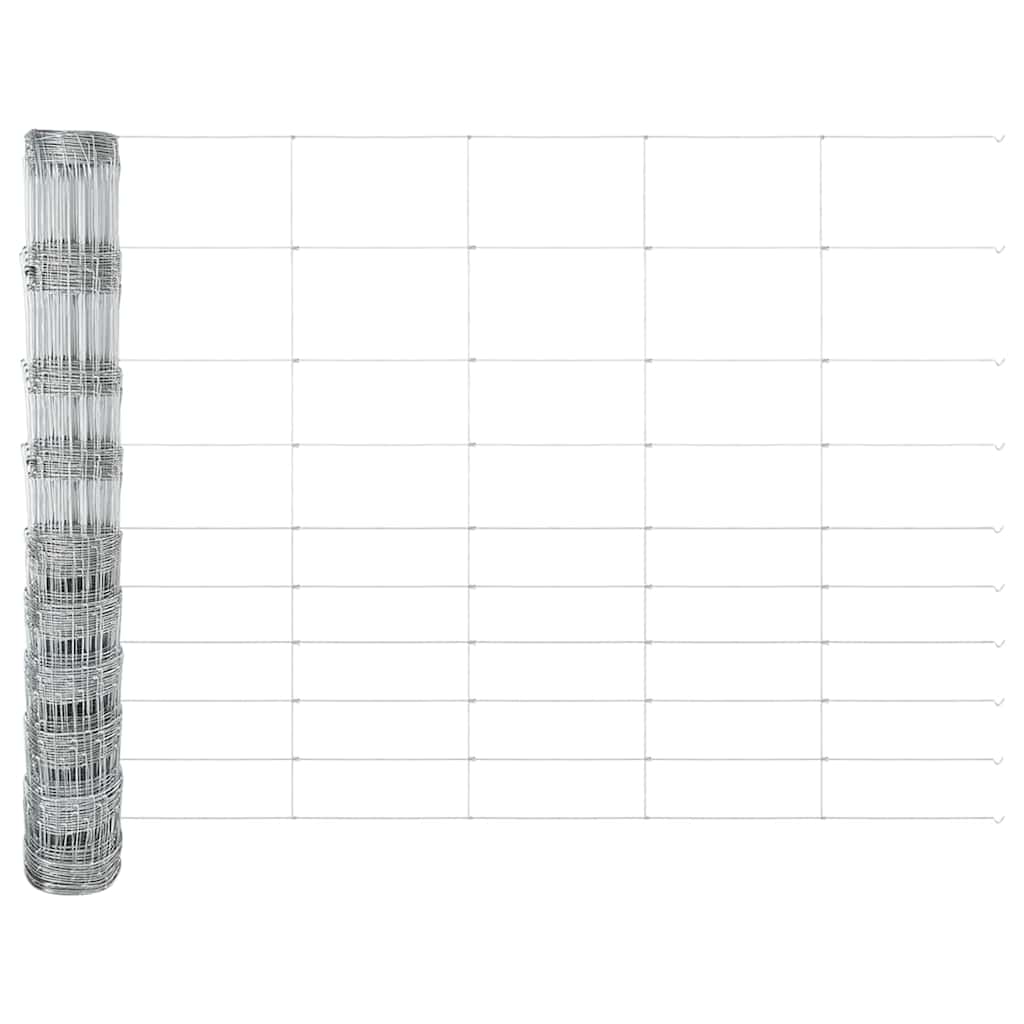 Welded Wire Fence with Concrete Base 25 x 1.2 m (W x H)